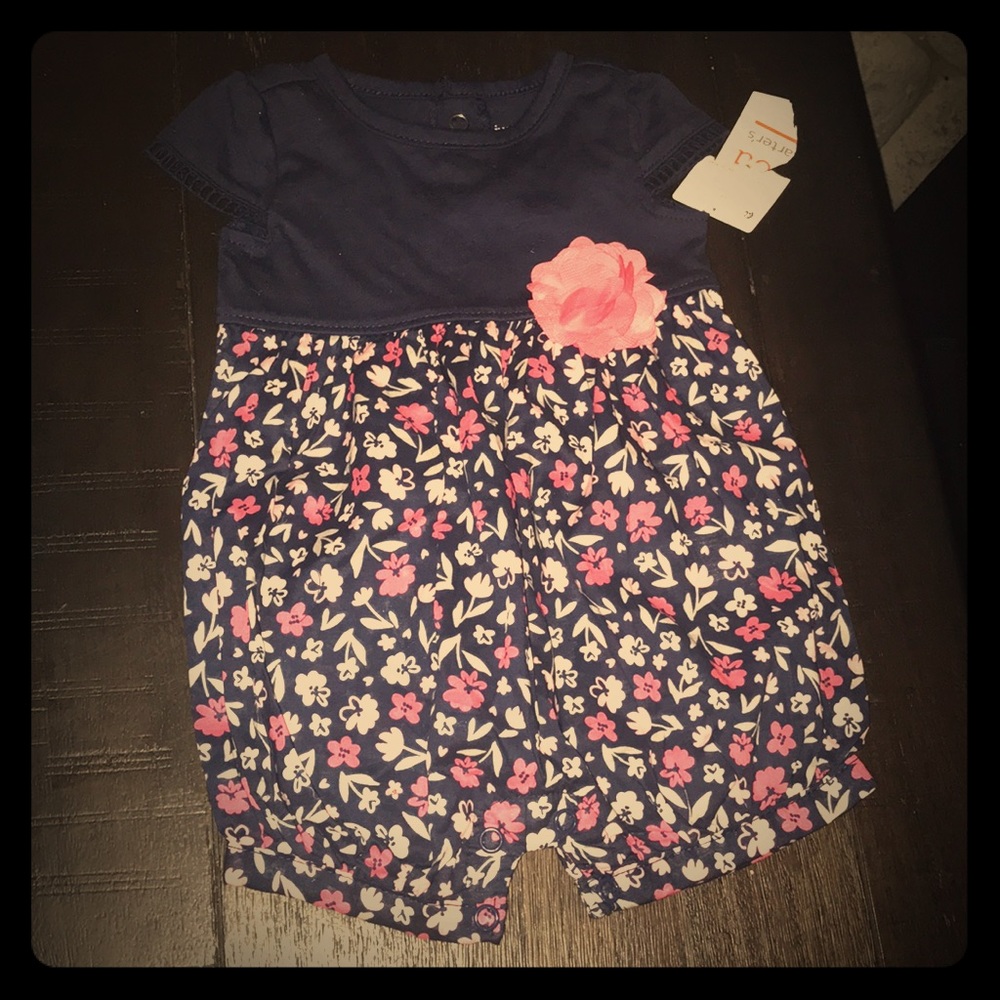 Carter’s baby girl romper - floral 3 months
